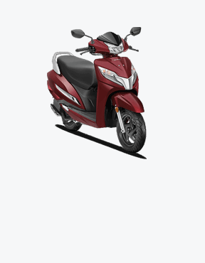 Available Rebel Red Metallic Honda Activa 125 OBD2 at reasonable price exclusively at Rushabh Honda, Nashik. Best Two wheeler Honda Dealers for years. 