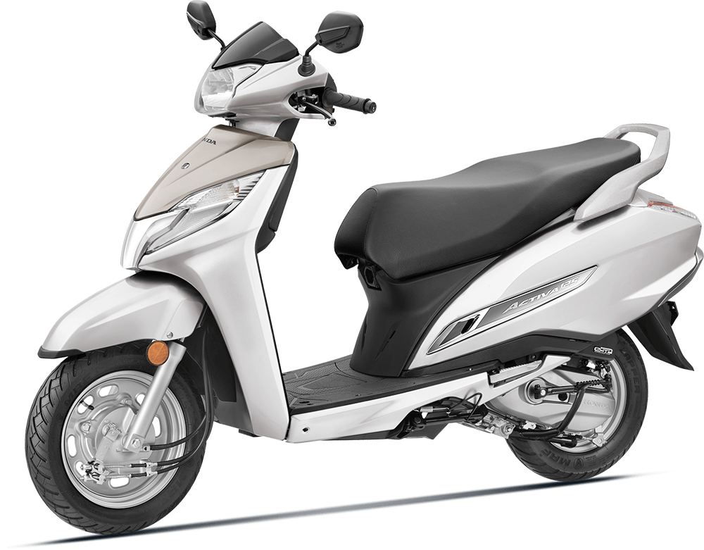 Available Pearl Precious White Honda Activa 125 BS6 at reasonable price exclusively at Rushabh Honda, Nashik. Best Two wheeler Honda Dealers for years.